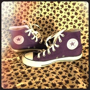 Purple Chuck Taylor/Converse High Top Sneakers